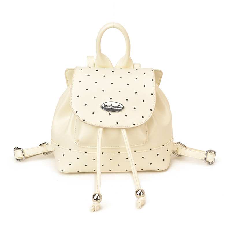 2026 nueva mochila infantil de moda coreana pequeña mochila de viento fragrante punto de onda de aire extranjero para niños y niñas mochila de cuerda de la moda