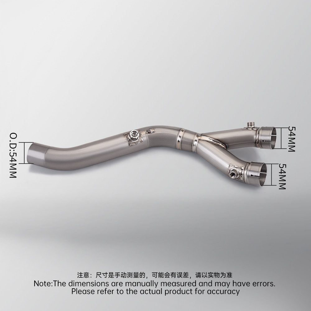 Suitable for non-destructive installation of titanium alloy middle section of YZF-R1 motorcycle modified exhaust pipe 2015-2024