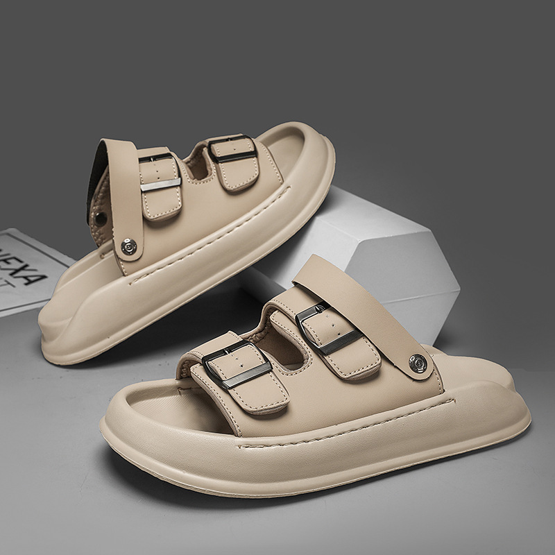Zapatos de hombre 2025 nuevo estilo de verano de moda casual zapatos de playa suaves zapatillas de conducción para hombres