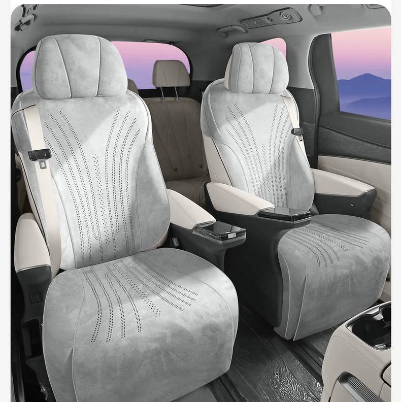 Denza D9 Special Seat Cushion Perforated Rams Half-Pack Breathable Seat Cover Ventilated Saddle Pad Four-Season Universal Seat Cover