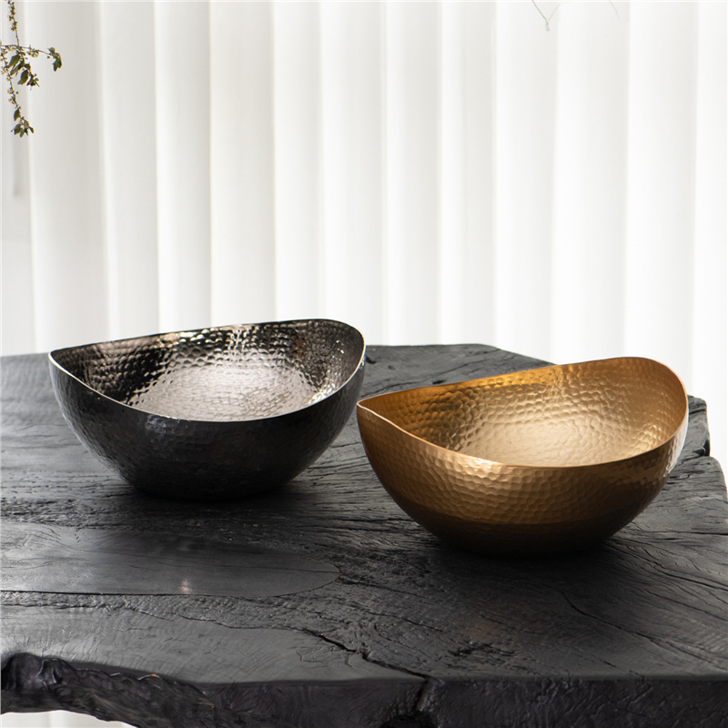 Indian Simple Accessible Luxury Aluminum Gold and Silver Flower Pot Fruit Plate Decorative Bowl Ornaments Model Room High-End Metal Storage Products Indian Simple Accessible Luxury Aluminum Gold and Silver Flower Pot Fruit Plate Decorative Bowl Ornaments Model Room High-End Metal Storage Products