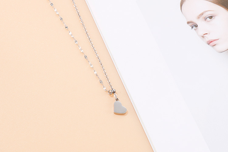 4g Weight PVD Coated Gold Plating Process 18K Gold Plated Plating Material 304 Stainless Steel Pendant Material Necklace Classification 304 Stainless Steel Chain Material Wedding, Travel Occasion 304 Stainless Steel Material Heart Pattern Women'S Gender Fashion Style Waterproof Non Tarnish Craft Gold, Silver Color PVD Coated 18K Gold Plated Heart Titanium Steel Fashion Waterproof Non Tarnish Necklace 1