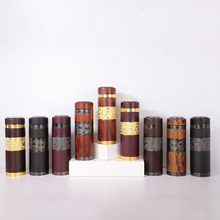 新款天然紫砂内胆保温杯不锈钢直杯泡茶杯高档广告礼品杯制定LOGO