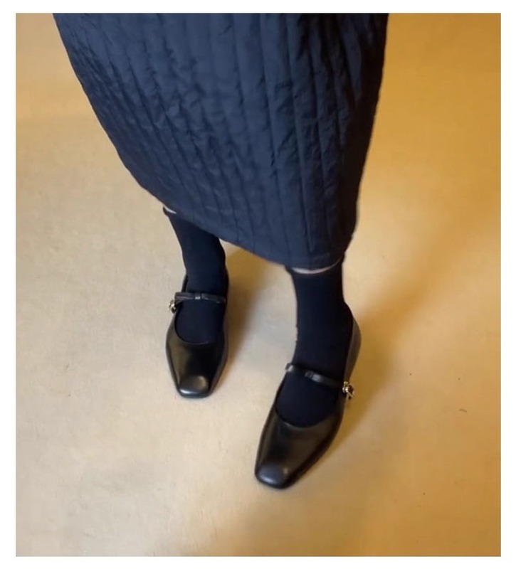小羊皮~法式单鞋女平底浅口绝美黑色晚晚鞋子蝴蝶结复古玛丽珍鞋|undefined