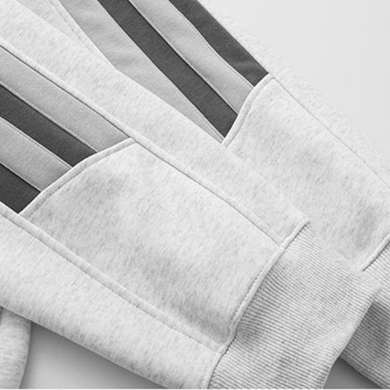 Autumn and Winter fleece-lined Loose Trendy Brand Raglan Sleeve Hoodie Sweatshirt Youth Campus Heavy Hoodie Men's Hooded Customization