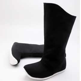 古装汉服靴子男女男鞋古代古风鞋子翘头武侠明制皂靴cos演出