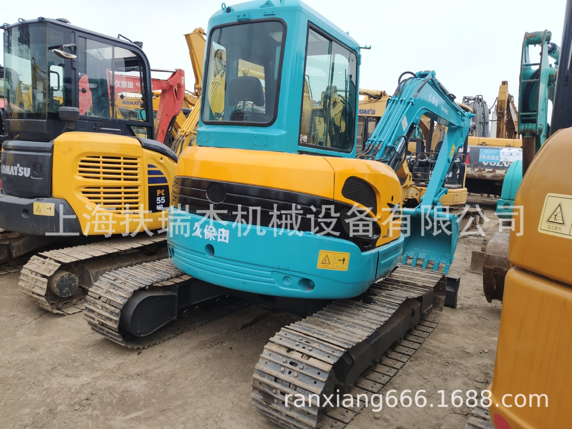 二手挖掘机久保田KX161 155 160 170挖土机5吨小钩机