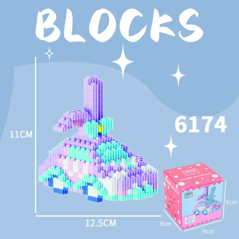 Cartoon Building Block Toy Set, Mini Constructor Doll, 9×9×9 cm, Assorted Character Designs