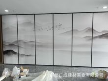 厂家供应 无框透明磨砂玻璃活动屏风 移动隔断屏风 折叠移动屏风