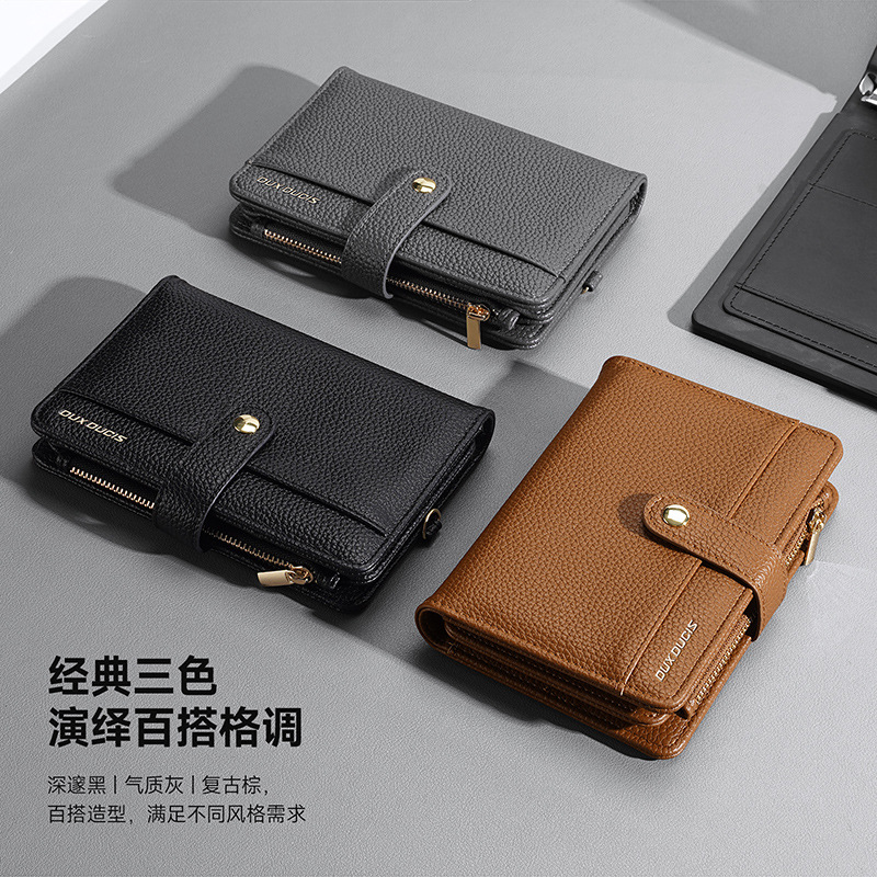 Bolso de pasaporte multifuncional al por mayor de regalos transfronterizos Cartera de almacenamiento de documentos de cuero PU Cepillo antirrobo Paquete de tarjeta de viaje con cordón