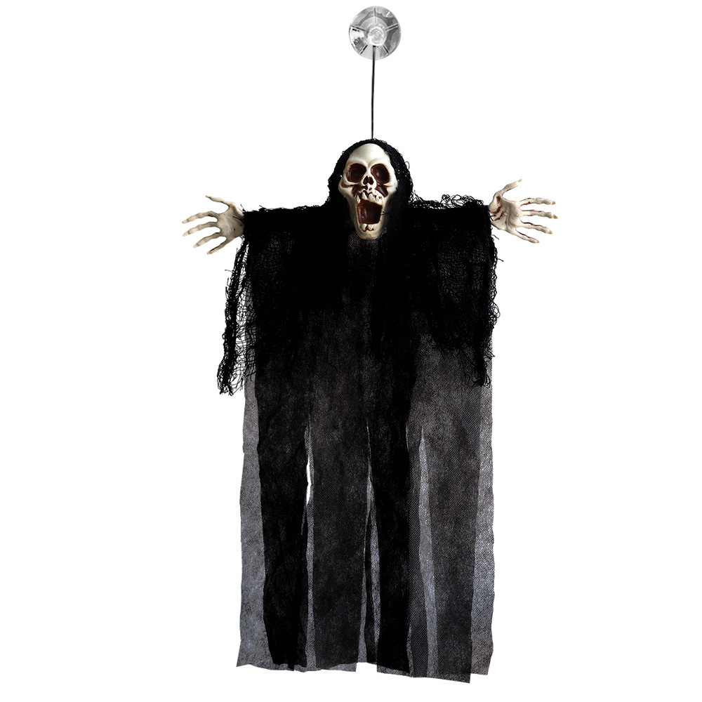 Halloween colgante colgante fantasma casa embrujada accesorios de decoración horror pequeño colgante de plástico calavera colgante al por mayor image 6
