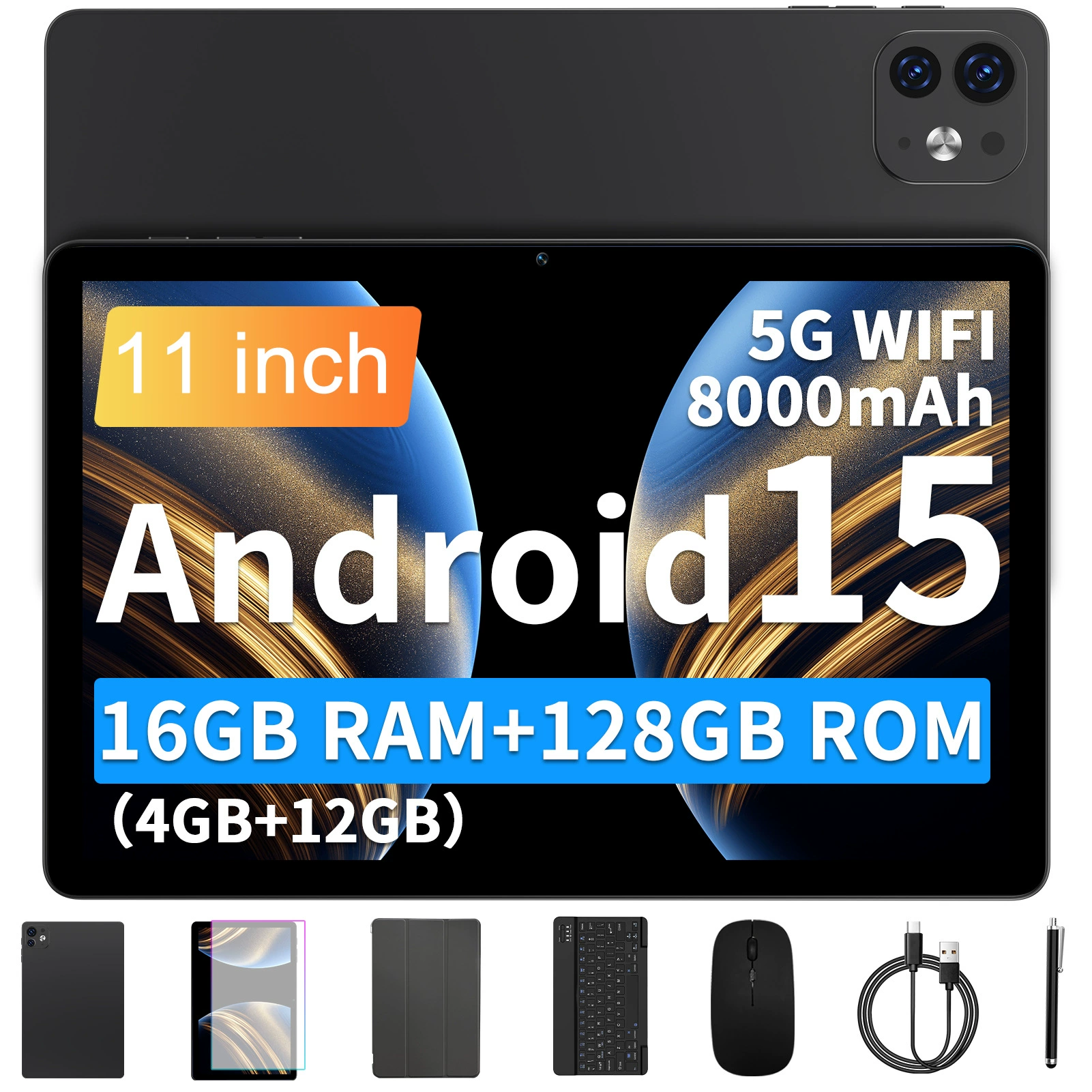 Клавиатура, мышь, набор с планшетом, ноутбук, 11 дюймов, 5G, Android