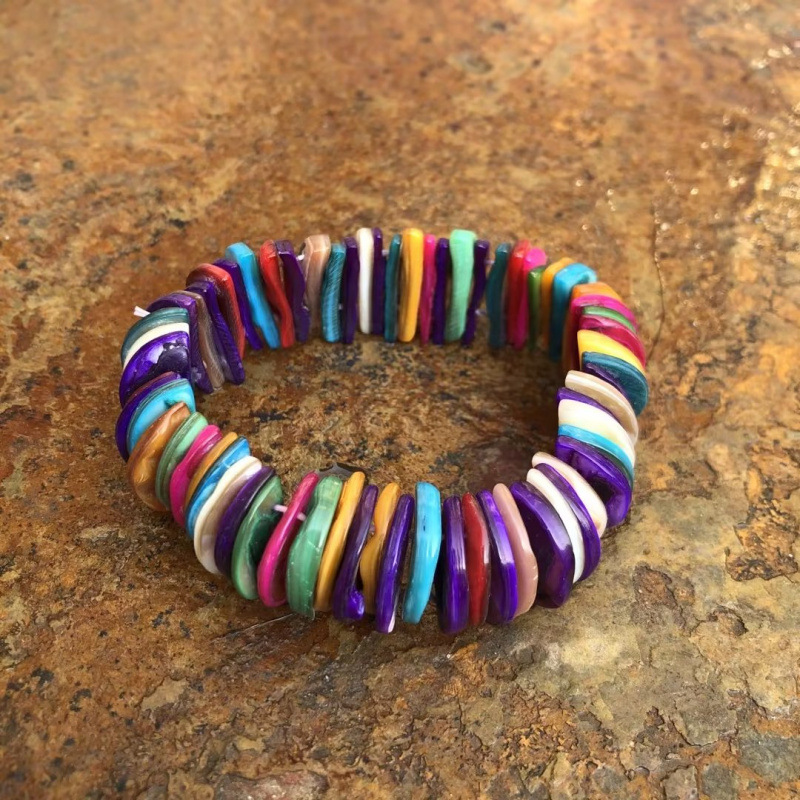 Conchas naturales conchas pulseras collares diy fresco versátil joyería correa de mano tienda artesanía característica fuente