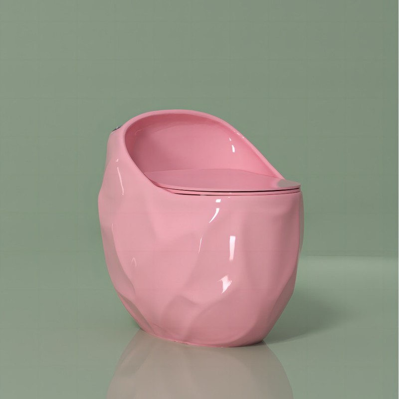 クリエイティブレリーフカラーセラミック便器超旋風サイフォン式静音便器便器家庭用便器外ピン|undefined