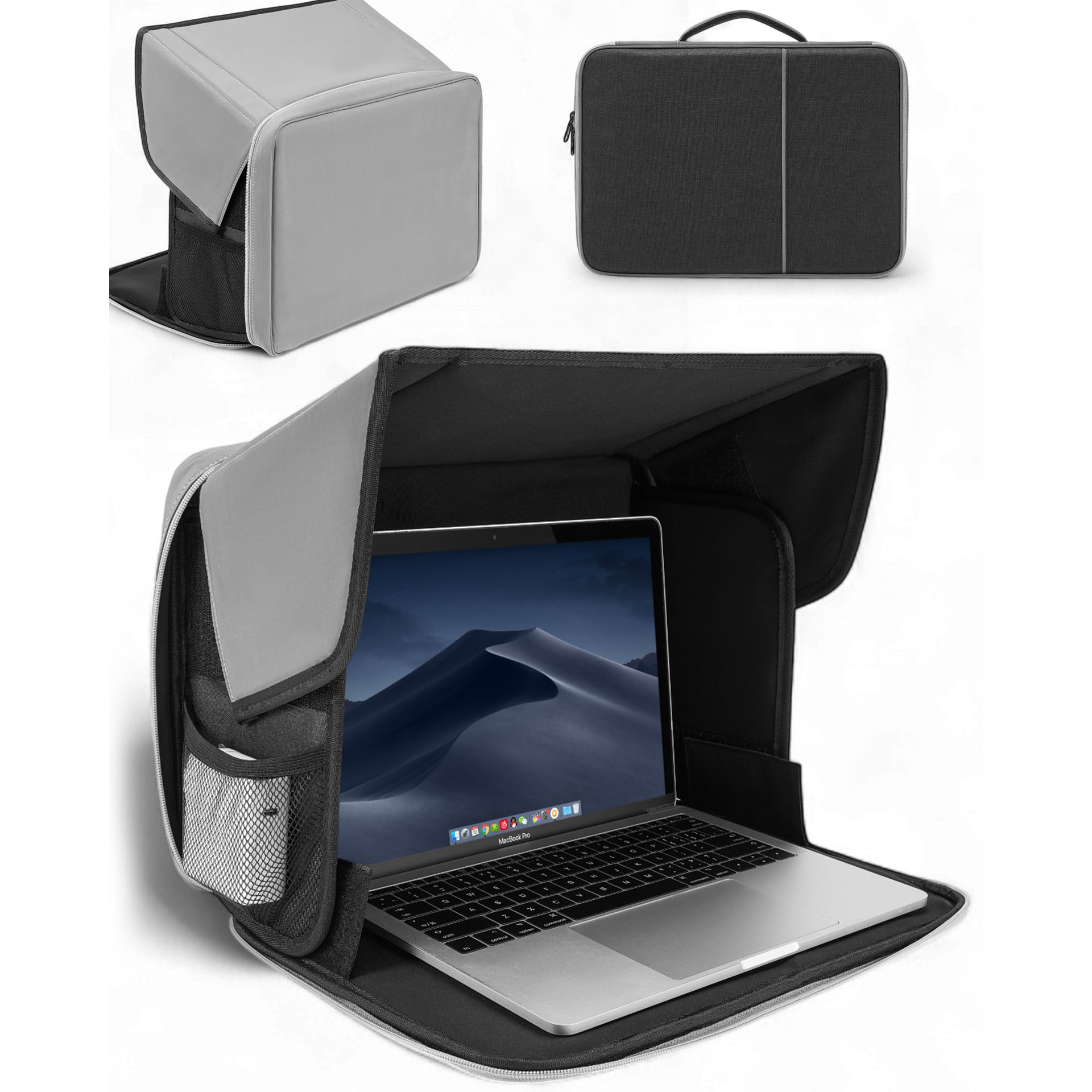 Outdoor computer sunshade, portable laptop sunshade, anti-glare screen cover, office supplies