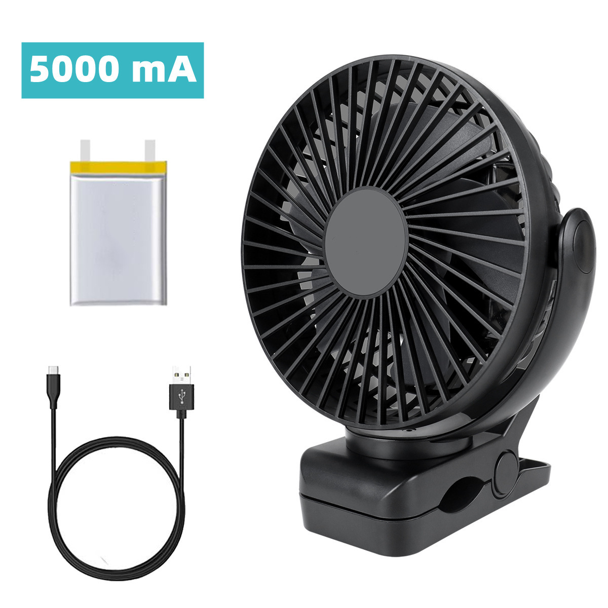 Fabricante 2021 nuevo mini ventilador portátil USB 360 grados rotativo pequeño ventilador de escritorio puede logotipo