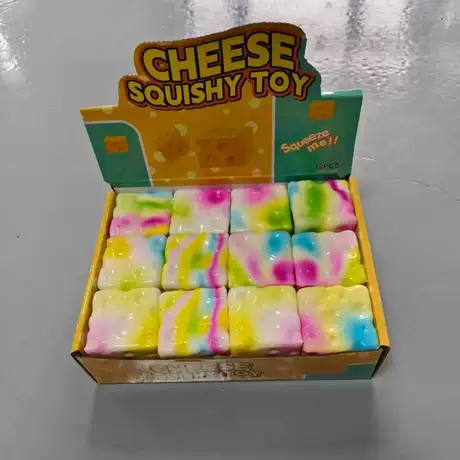 7cm [colorful square cheese pu]
