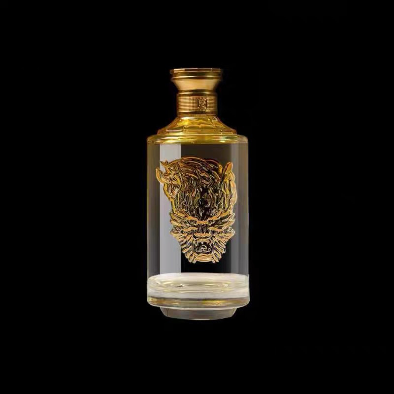 一斤装玻璃酒瓶晶白料创意密封白酒分装瓶空瓶珍藏白酒瓶大瓶装