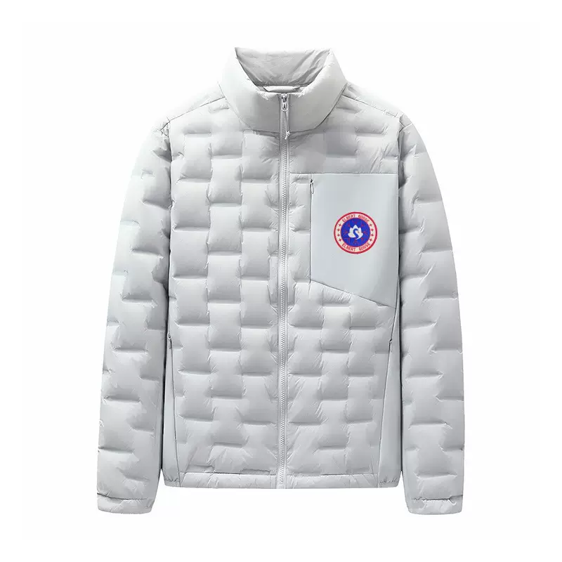 跨境户外运动帅大鹅90白鸭绒轻薄立领长袖加拿大情侣羽绒服男外套
