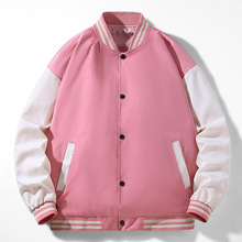 大码女装外套春秋季棒球服胖仙女韩版情侣胖mm短款夹克款宽松显瘦
