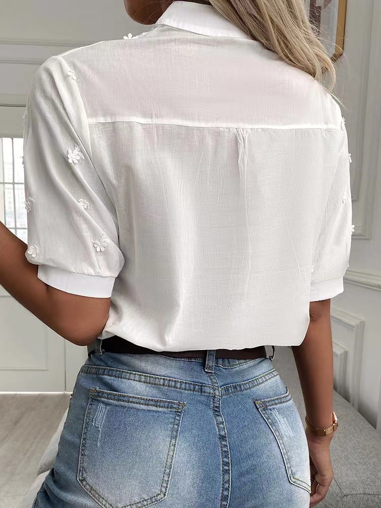 Embroidered Short Sleeve Top 1
