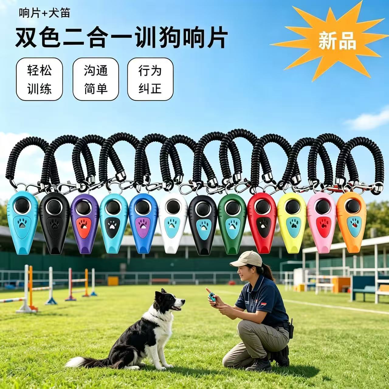 训练用品马犬训练器口哨响片狗狗训练器材训犬神器边牧训犬口哨款