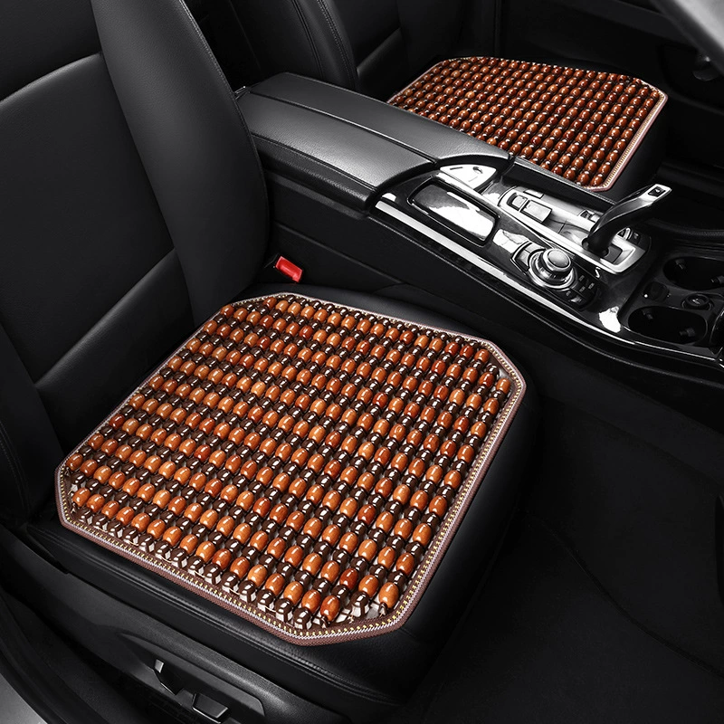 Летняя специальная деревянная Автомобильная подушка с бусинами летняя дышащая Прохладная Подушка маленькая квадратная подушка с поясничной опорой массажное сиденье Подушка для ягодиц