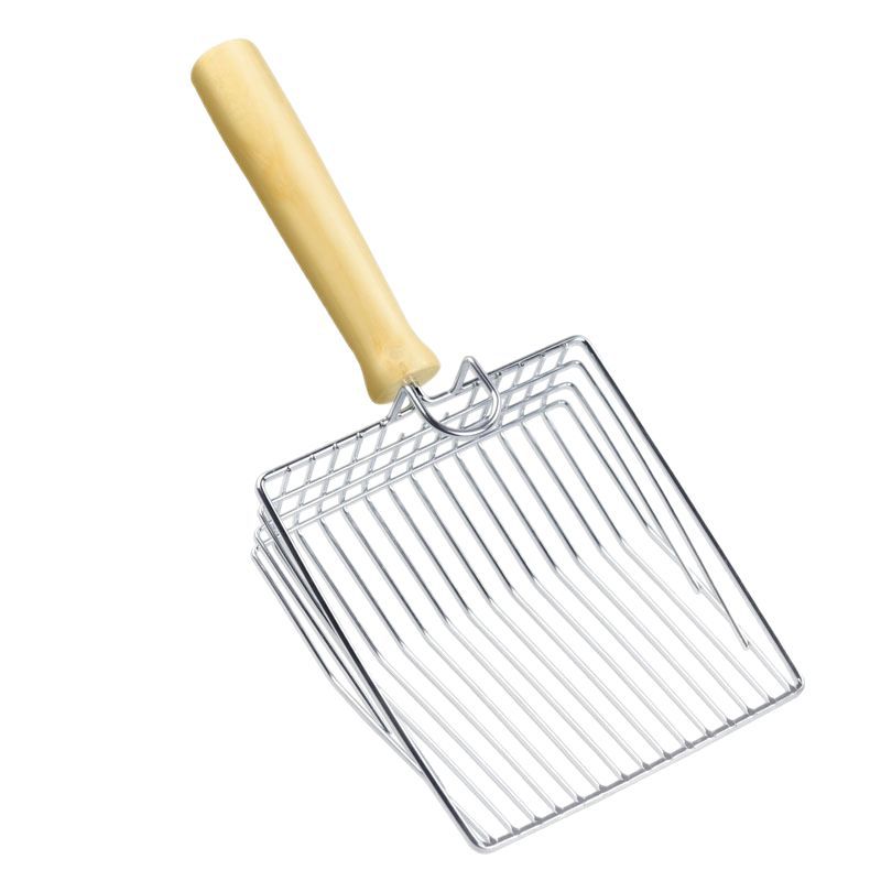 Kattspade för kattsand av kolstål hållbar och ergonomisk_voghion.com