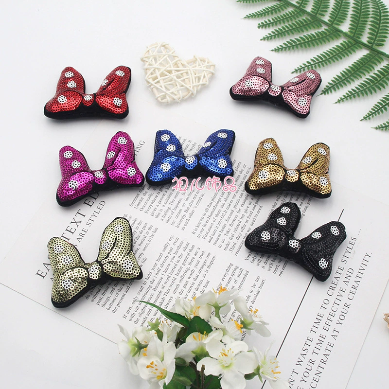 Картонные/карнавальные ногти sequins, заколка для волос с бантом, верёвка для волос, детский аксессуар для волос, аксессуары