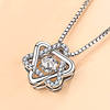 Sexy necklace, zirconium, chain for key bag , 925 sample silver, light luxury style