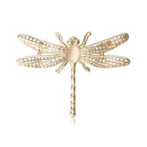 Cross-Border Hot-Selling European and American Alloy Enamel Cut Out Dragonfly Brooch Elegant Ladies Suit Coat Corsage Jewelry Pin