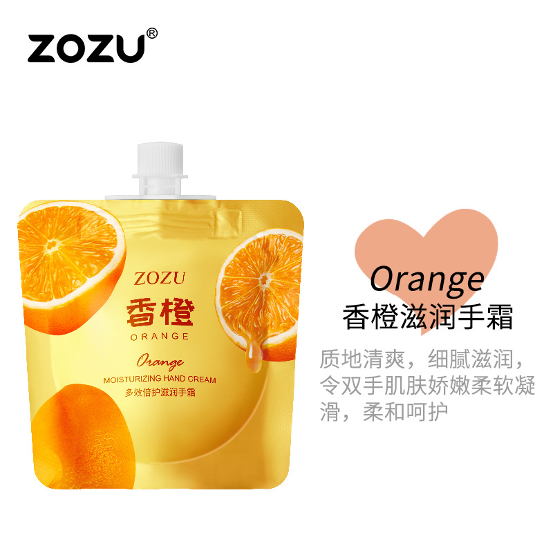 ZOZU Fruit Hand Cream Series, hidratante, anti-agrietamiento, cuidado de la piel, otoño y invierno, crema de manos pequeña y alta calidad facial