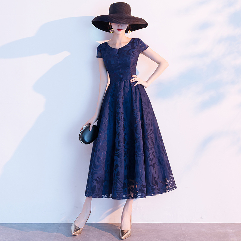 Vestidos de cóctel para comercio exterior que se pueden usar a diario, nuevos estilos elegantes para fiestas de mondinas 2026, vestidos de encaje sencillos y con estilo. image 4