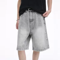 Men's denim shorts Cross-border summer distressed men's trendy and versatile casual denim shorts