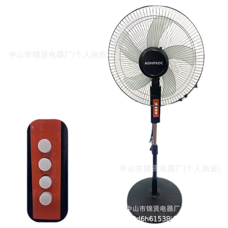 Ventilador eléctrico, ventilador de pie, oscilante, transfronterizo, ventilador de pie con aspas de malla de plástico de 18 pulgadas, vertical, alta potencia de viento, ventilador eléctrico industrial.