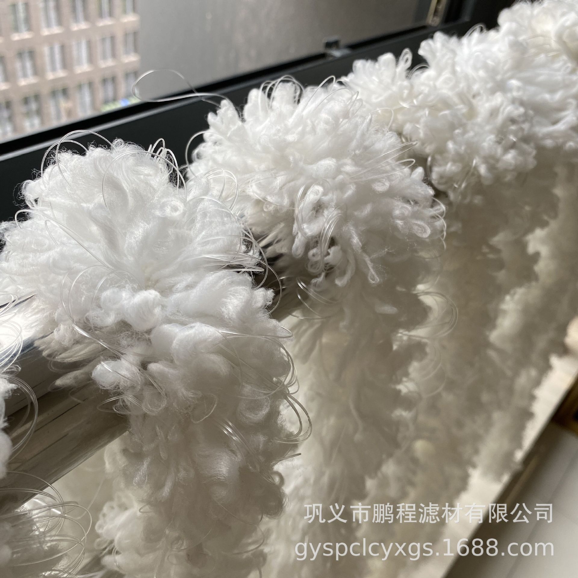 生物过滤池用生物绳填料  大型水族过滤池用辩带式生物绳纤维填料