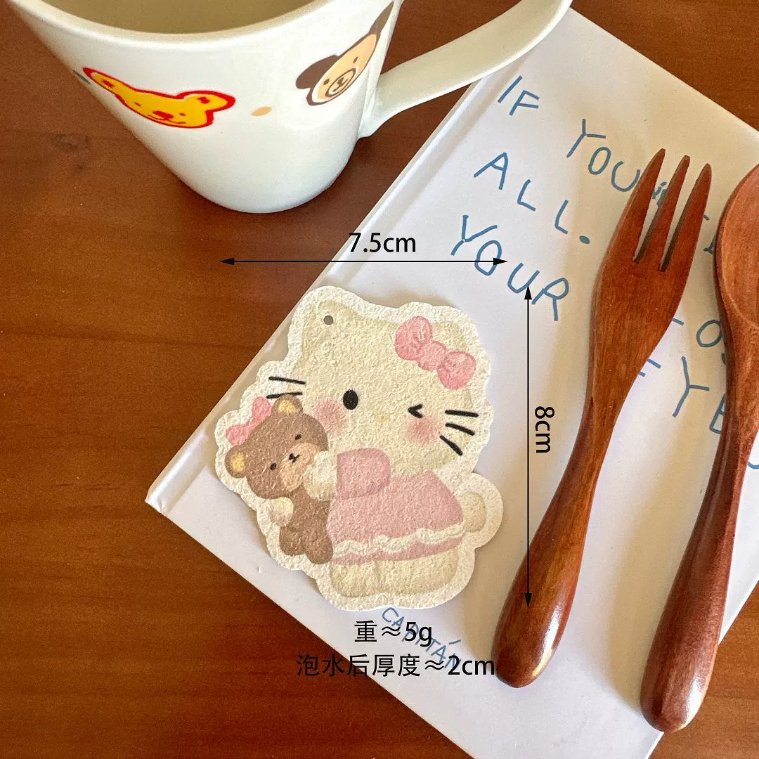 厨乐乐 Cartoon organic bath sponge, water absorbent