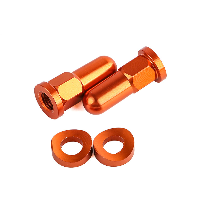 주황색 림 잠금 너트