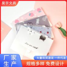 加工定制卡通A4风琴包13多层文件包PP阻水收纳印刷LOGO学生手提包