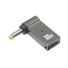 跨境USB-C转5.5x3.0mm转接头适用三星电源适配器PD充电器100W带针