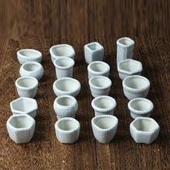 Zisha Plant Pot Ceramic Succulent Thumb Pot Mini Personality Office Desk Ice Crackle White Porcelain Plant Pot Manufacturer Wholesale