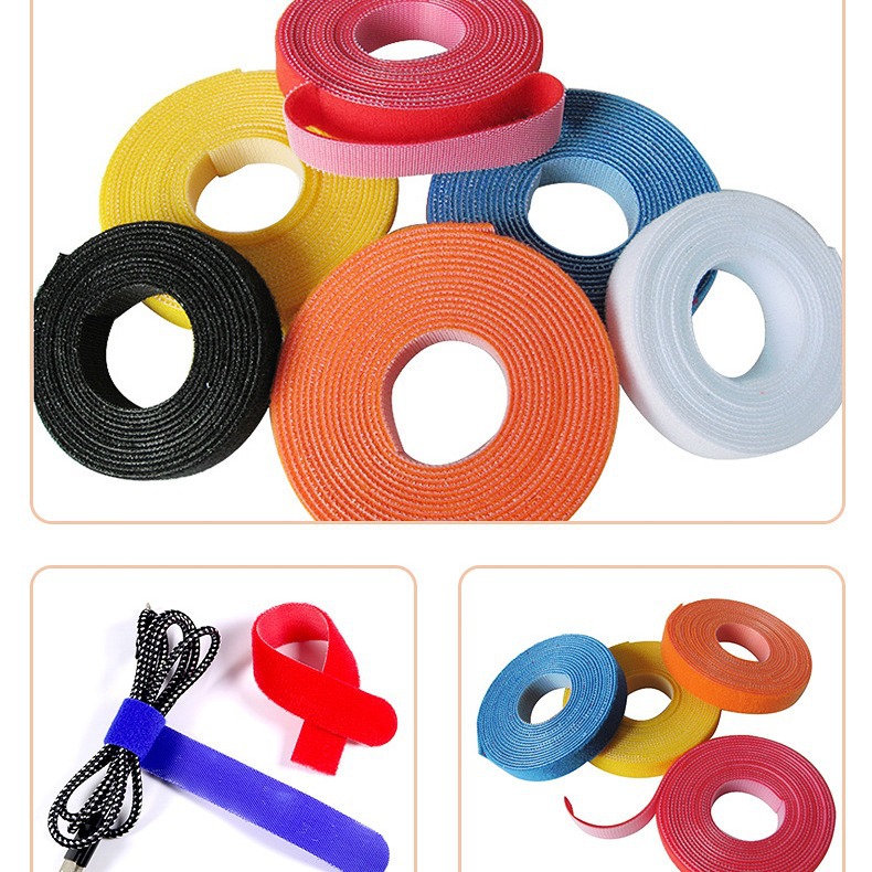 【广东华冠厂家】热卖理线带魔术贴扎带 双面背对背数据线魔术贴