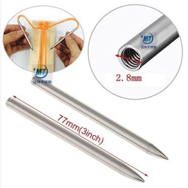 伞绳DIY编织针 伞绳编织针 不锈钢钢针 伞绳手链编织针 伞绳针