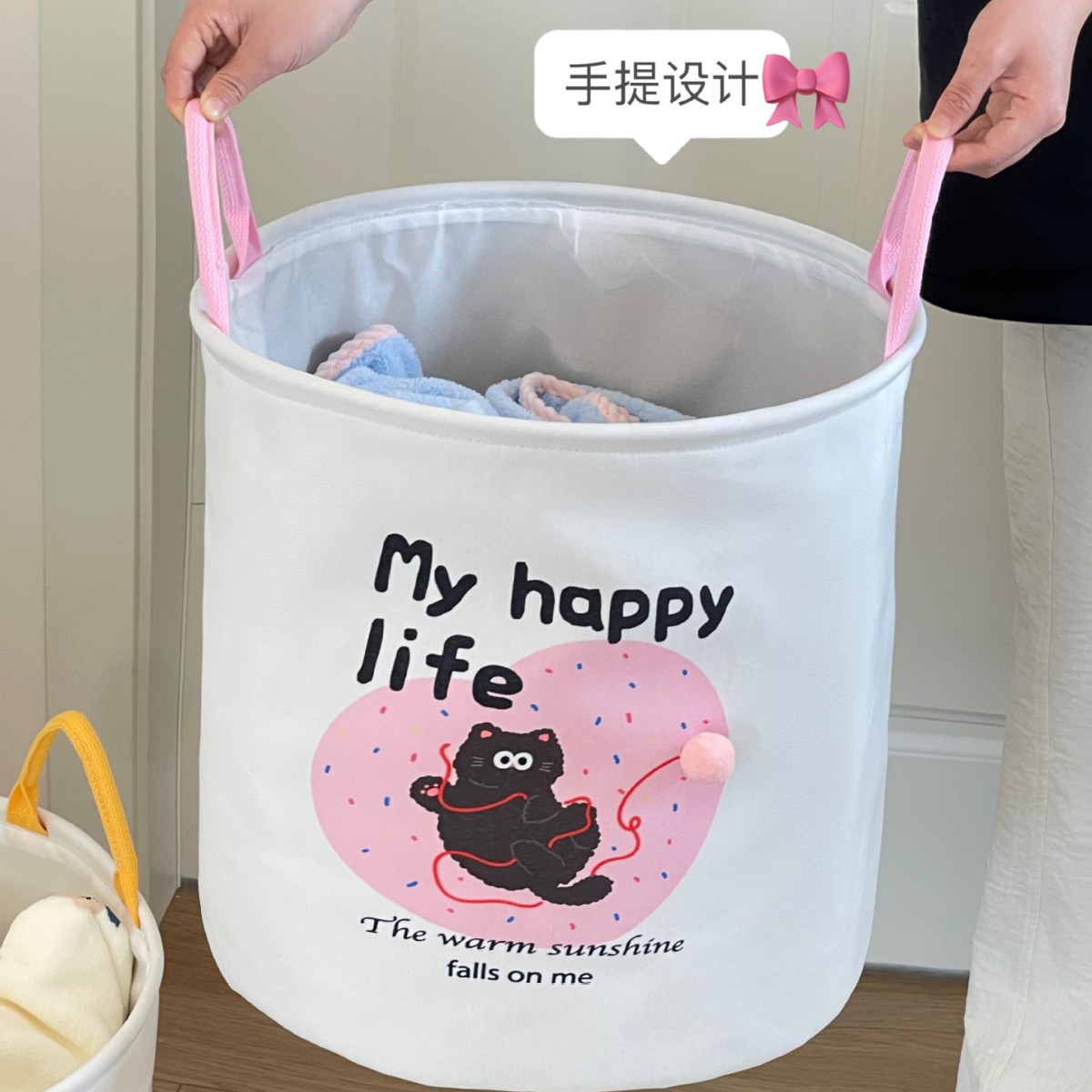 Cesta de ropa sucia Cesta de ropa sucia Cesta de almacenamiento de ropa sucia plegable Cesta de ropa sucia doméstica Cesta de ropa sucia Cubo de almacenamiento de dormitorio Cesta de lavandería