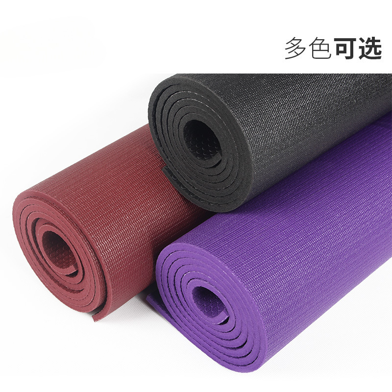 Natural Rubber Beginners Widened Yoga Men's and Women's Black Mat Fitness Mat Three-Piece Set Non-Slip Tuhao Yoga Mat
