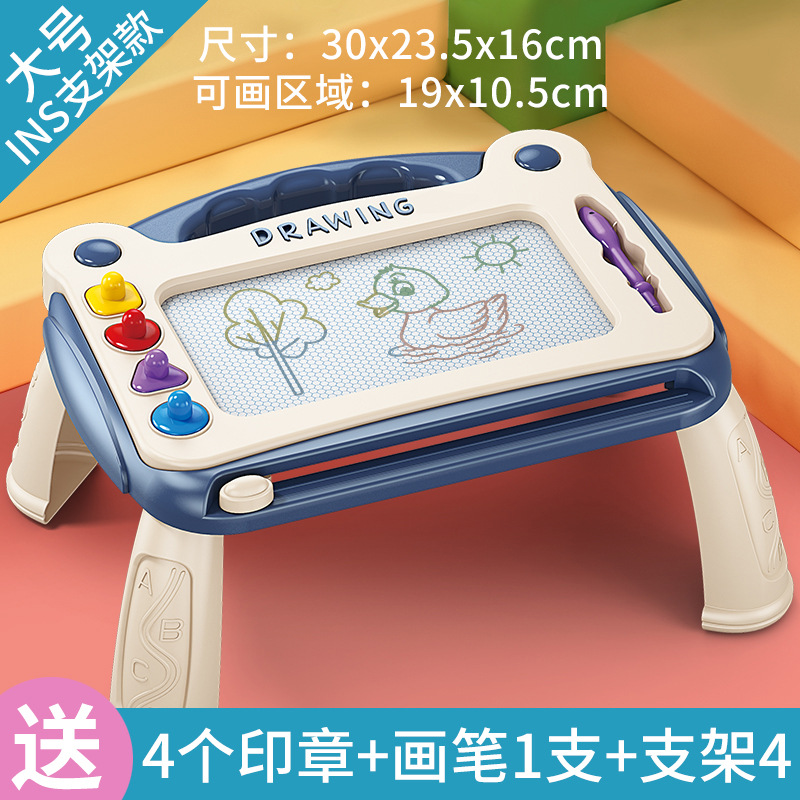 Tablero de dibujo para niños Mesa de tablero de dibujo de pintura de bebé magnético Tablero de escritura de color para bebés Tablero de graffiti magnético Limpiable para el hogar al por mayor