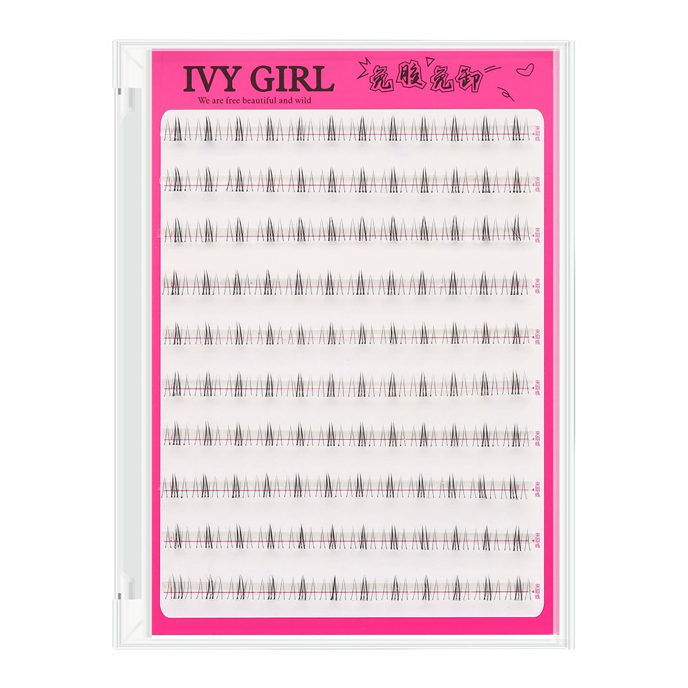 Capacious realistic false eyelashes for eyelashes, transparent comics, set