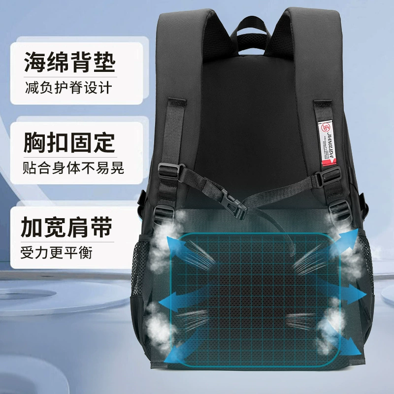 Universal backpack for leisure, capacious travel bag, for secondary school