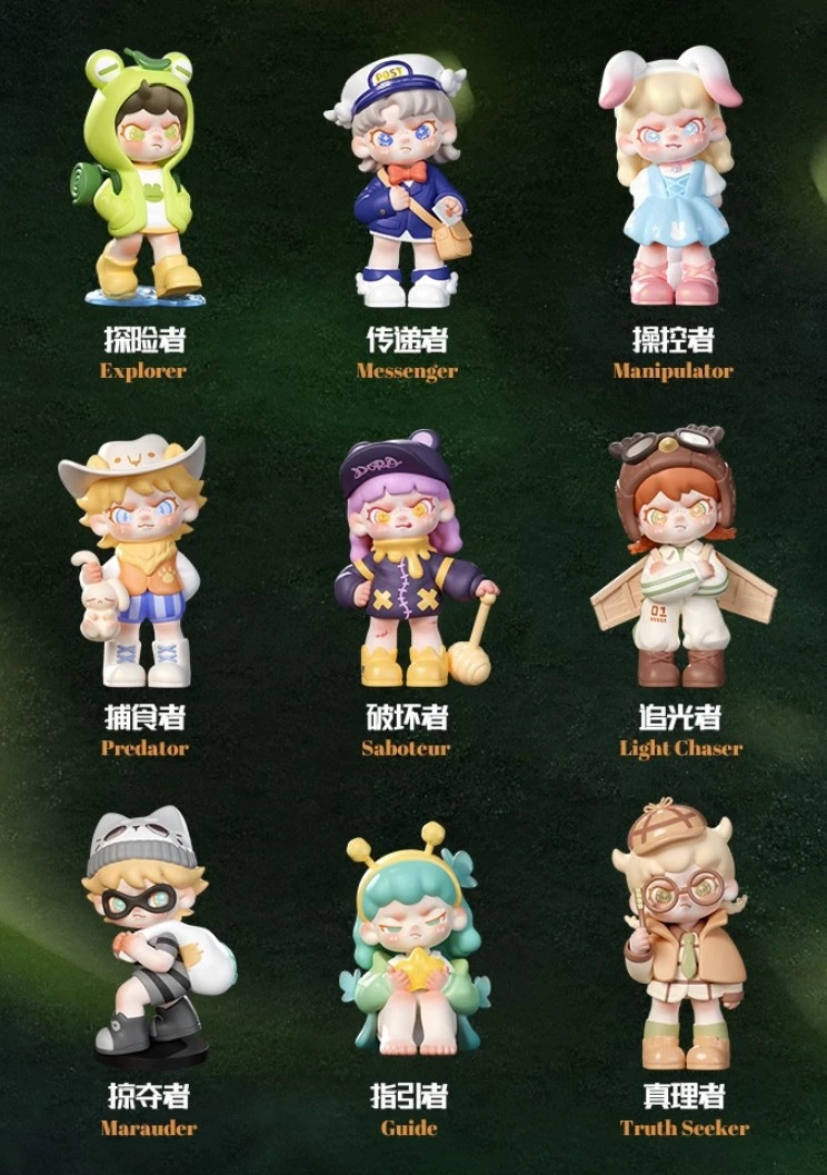 Фигурка в слепой коробке (Dora Jungle Rule Series) — коллекция 3‑го поколения, 11 персонажей, 25×20×3 см