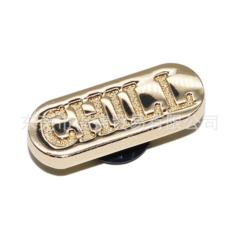 Nuevos accesorios de zapatos de hormigón, botones de zapatos de fruta metálica, accesorios de zapatos de flores del centro comercial